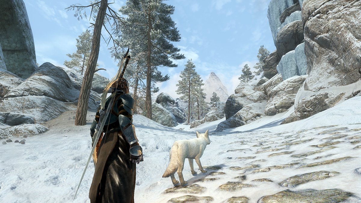 walking along a mountain path